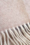 plaid rayé beige écru