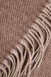 plaid rayé marron écru